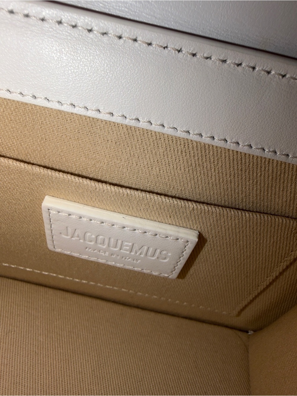 Jacquemus White Mini Le Chiquito Ring-Handle Bag - Picture 2 of 7